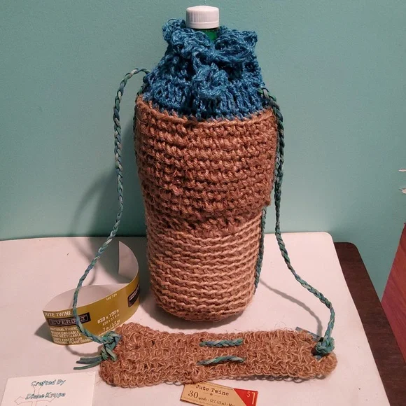 Jute Twine Bottle Bag
